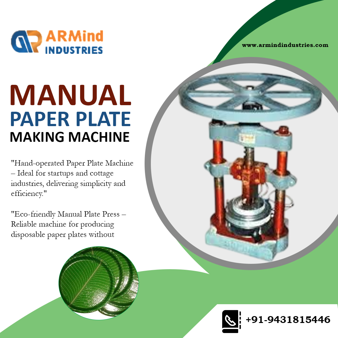 Manual Paper Plate Making Machines